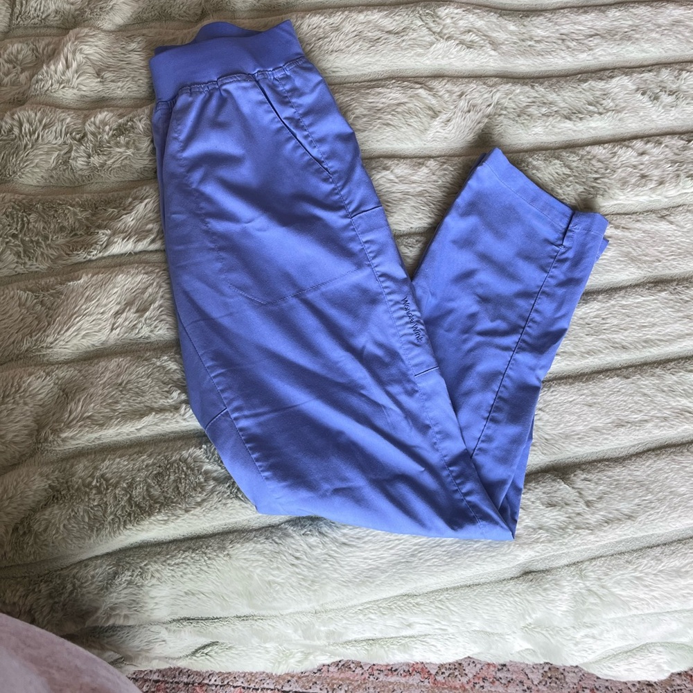 WonderWink Ceil Blue Straight Leg Scrub Pants